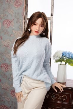 Emiko - 160 cm belle fille asiatique poupée sexuelle en TPE avec tête en silicone