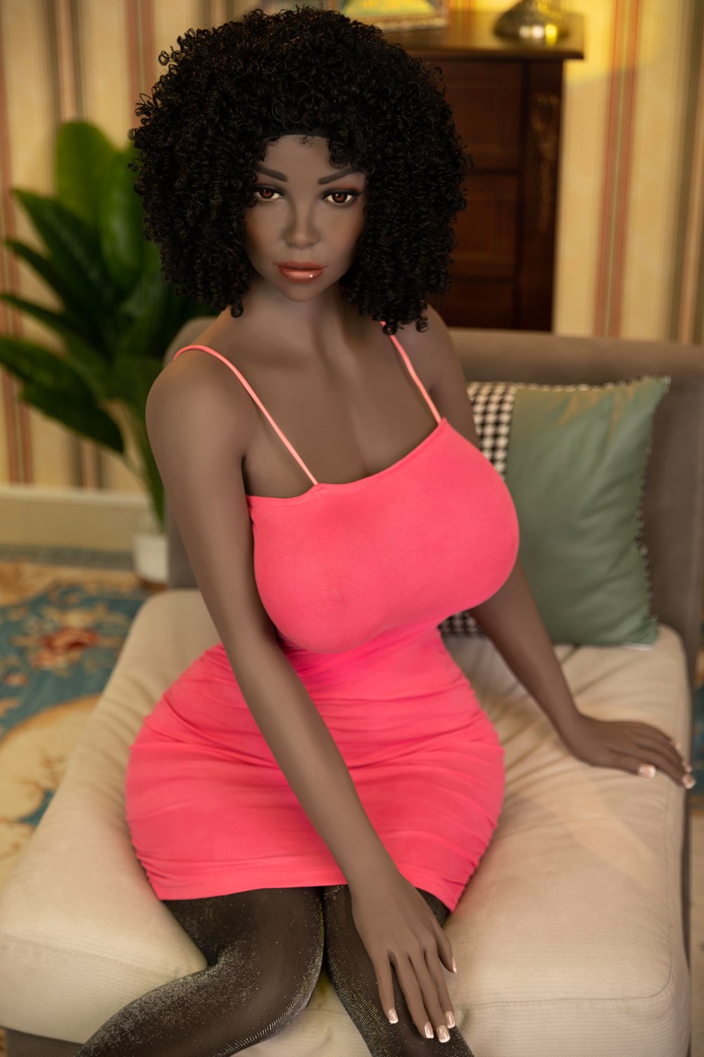 Chauntel - Poupée sexuelle ébène noire en TPE, 158 cm (5,1 ft), bonnet G – Image 5