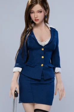 Alternative view of Utako - Poupée d'amour asiatique en silicone complet pour cosplay uniforme