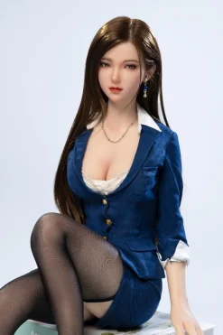 Utako - Poupée d'amour asiatique en silicone complet pour cosplay uniforme