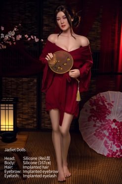 Rei - 167 cm (5,5 ft) Poupée d'amour japonaise asiatique en silicone pleine masse de style élégant
