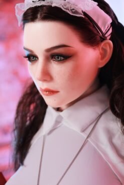 Alternative view of Searlait – Poupée réaliste entièrement en silicone pour adultes de style occidental, cheveux noirs, 168 cm de hauteur,en stock en Europe