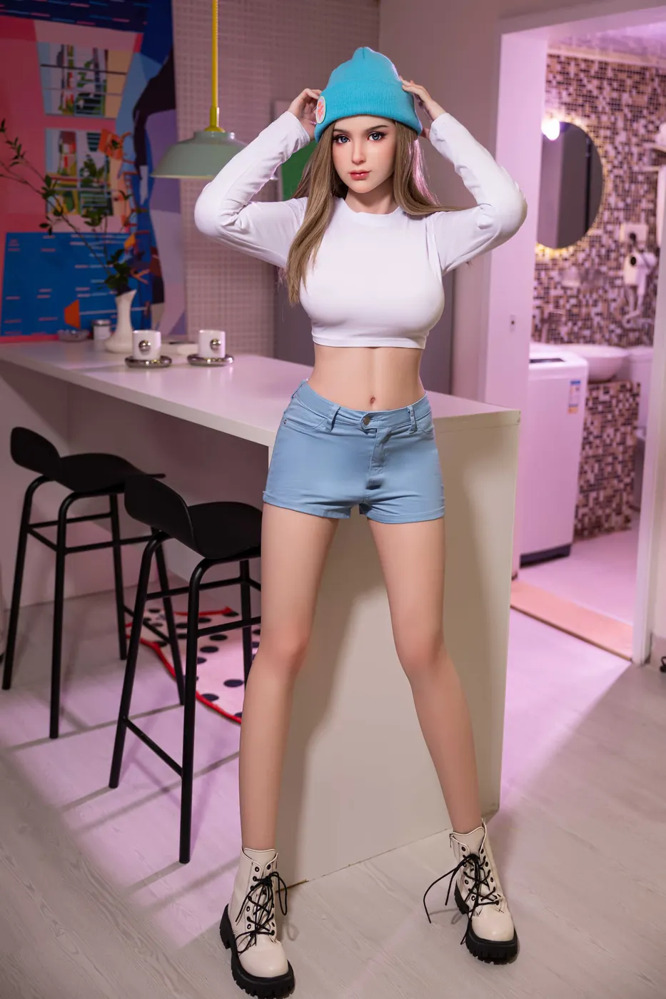 Ysée Vallier 168 cm – Poupée sur mesure en silicone intégral, tête 114 1