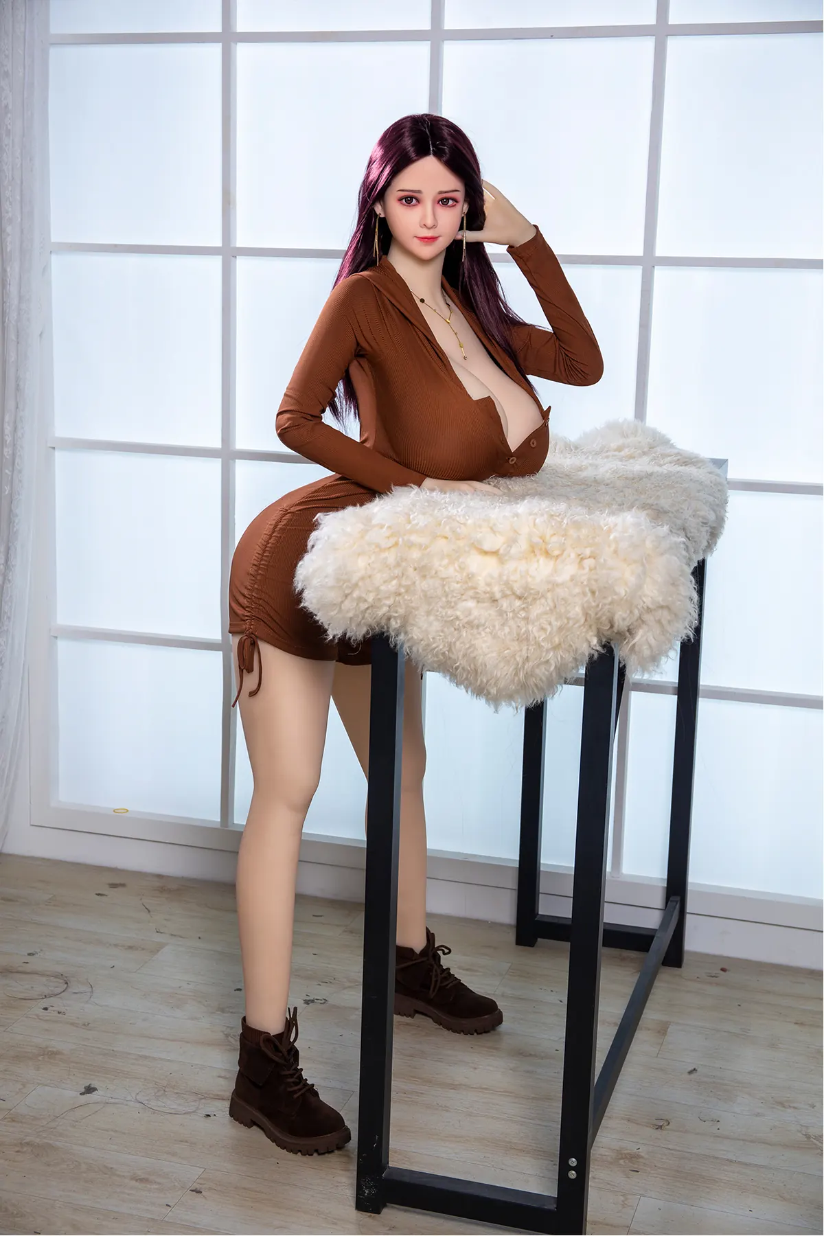 Séraphine Varenne – Poupée sur mesure 170 cm en TPE, tête 27 1