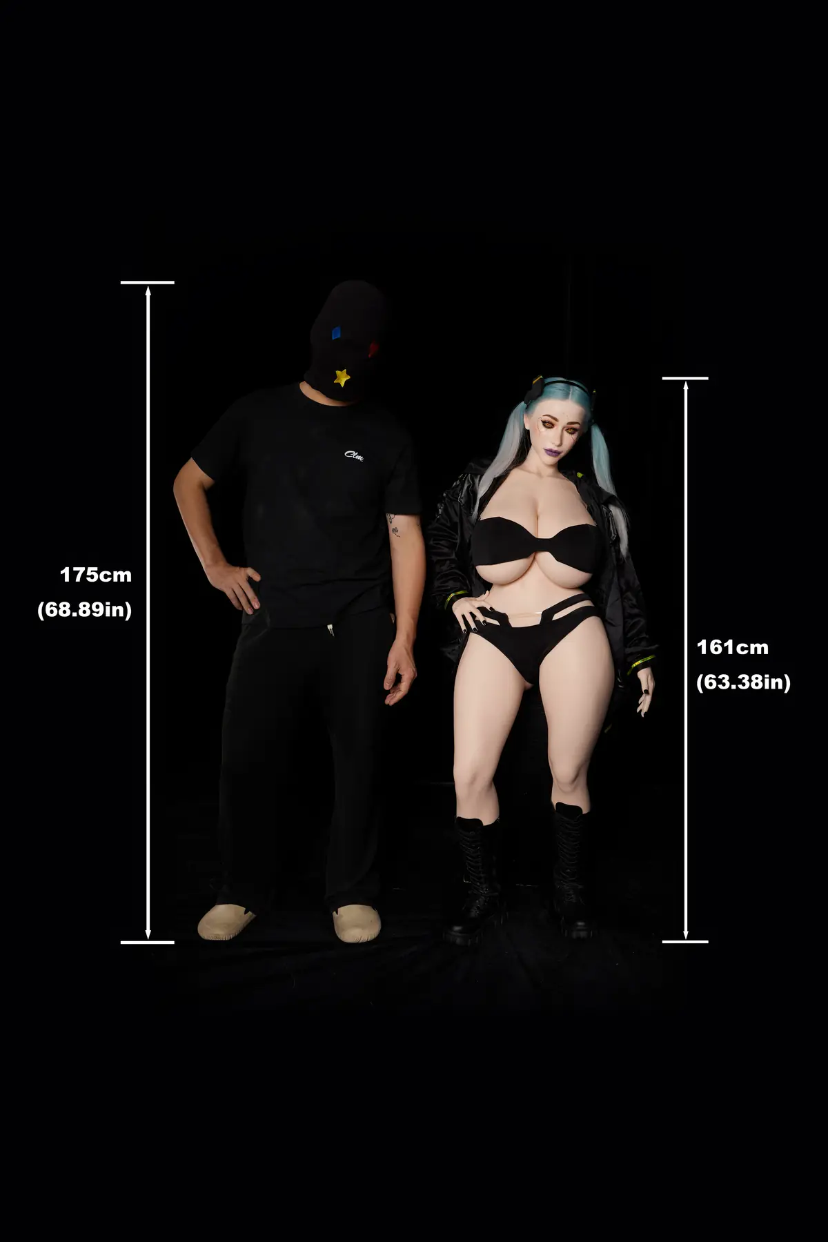 Tasha Halloween SiR161 – Poupée premium en silicone maquillage spécial, 161 cm 2