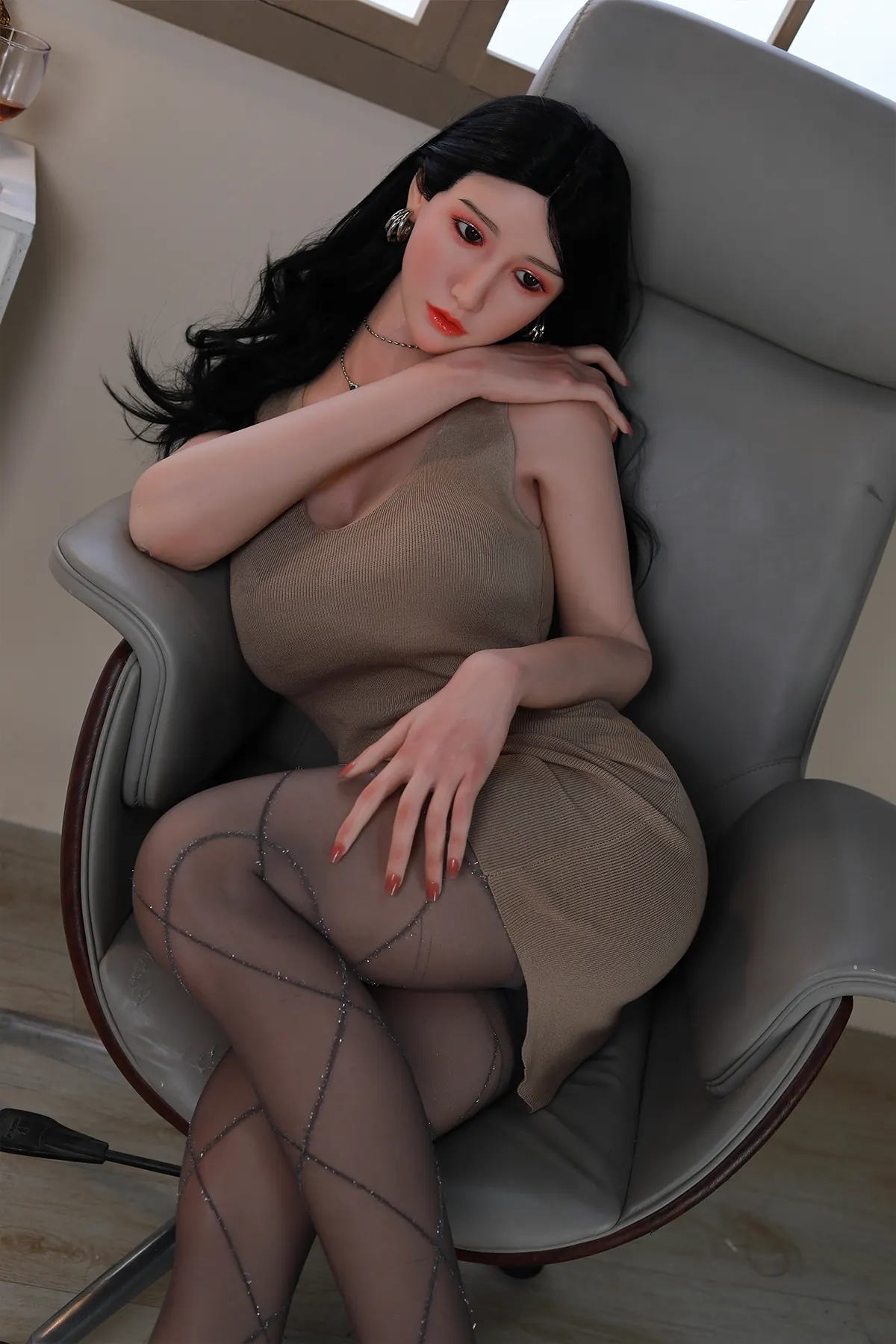 Joséphine Laroque – Poupée sur mesure 168 cm en silicone intégral, teint naturel, tête 39 4