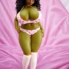 Si60cm XL Hani Olive silicone doll view 1