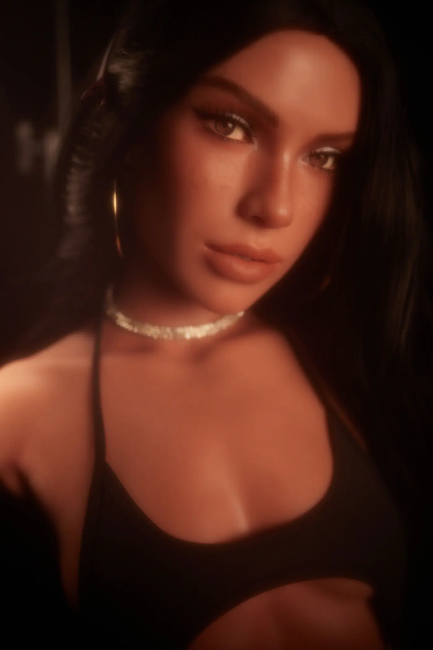 Carmen noir – Buste ULW 661 avec tête product view