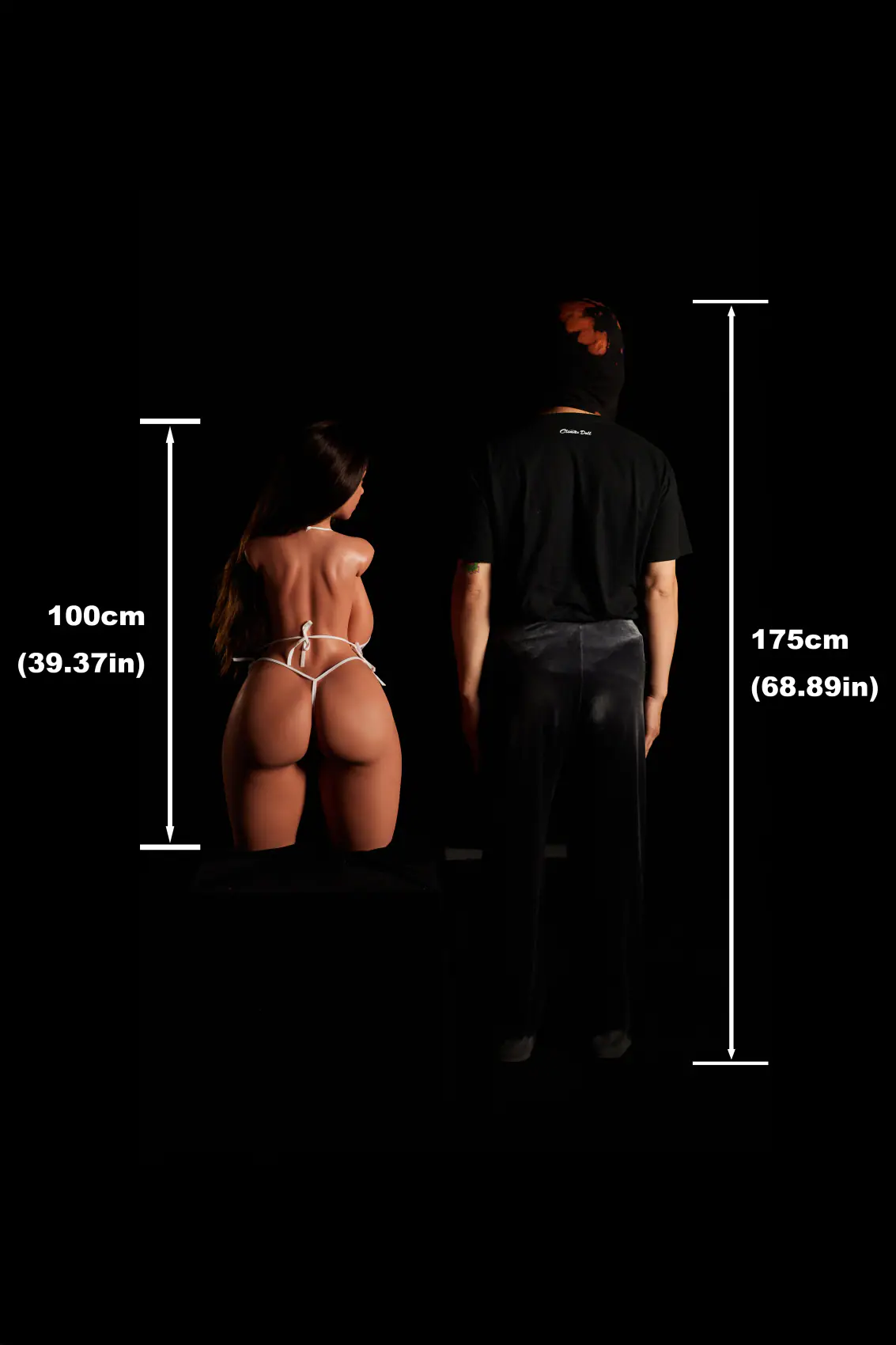 Hazel noir – Buste ULW 884 avec tête 1
